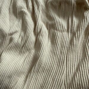 Roots Cream Ribbed Lounge Pants